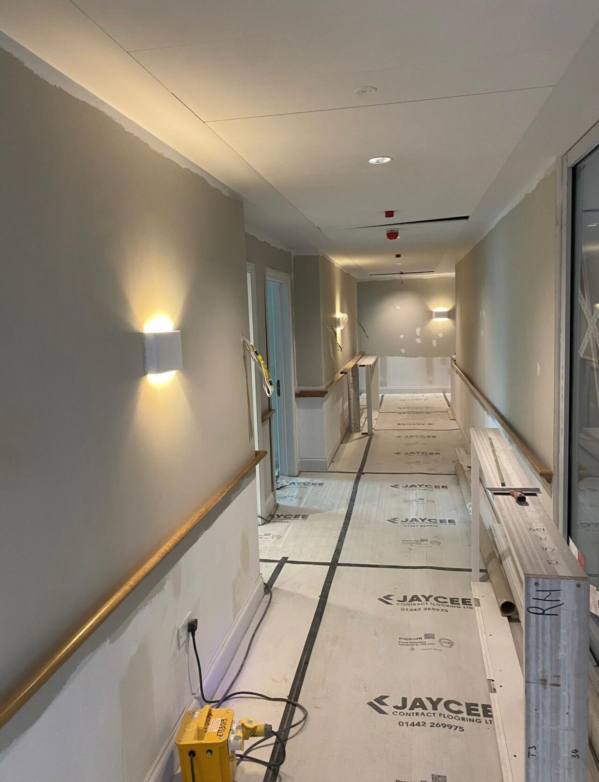 Boutique hotel corridor